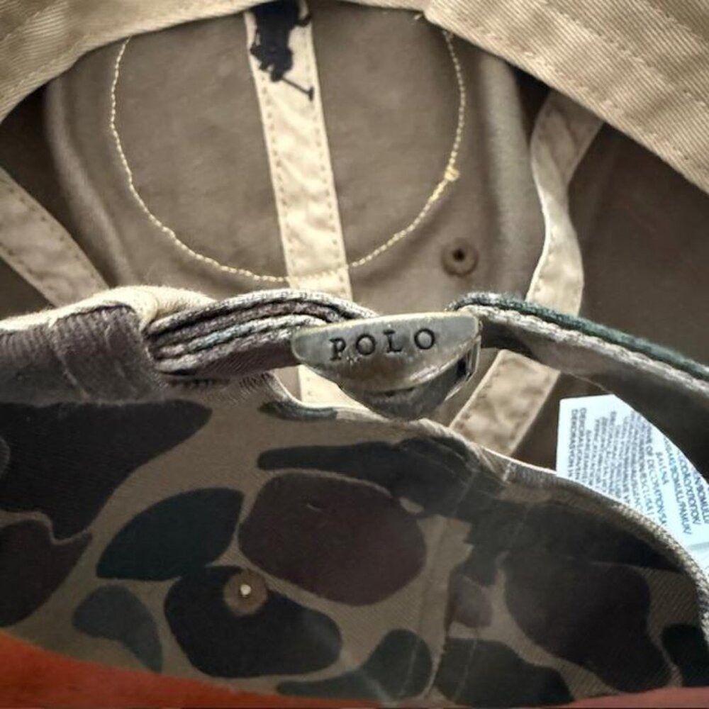 SOLD! RALPH LAUREN 1 OF 1 RIVER GUIDE SPORTING FISHING PATCH CAMO CAP RL 815 NWT - Picture 7 of 9